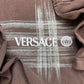 Vintage 1990s Versace Jeans Couture Washed Brown Logo T-Shirt