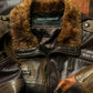 2000s Dolce & Gabbana Mainline Fur Trim ‘Patchwork’ Lambskin Leather Cargo Jacket