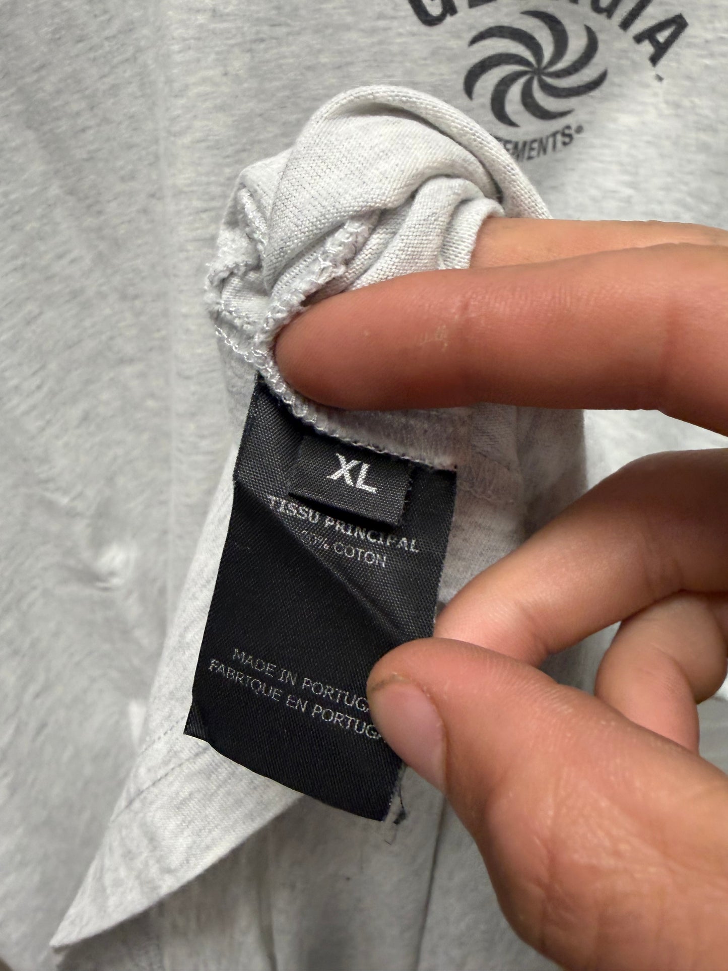 SS2019 Vetements ‘Georgia’ Grey Short Sleeve Shirt