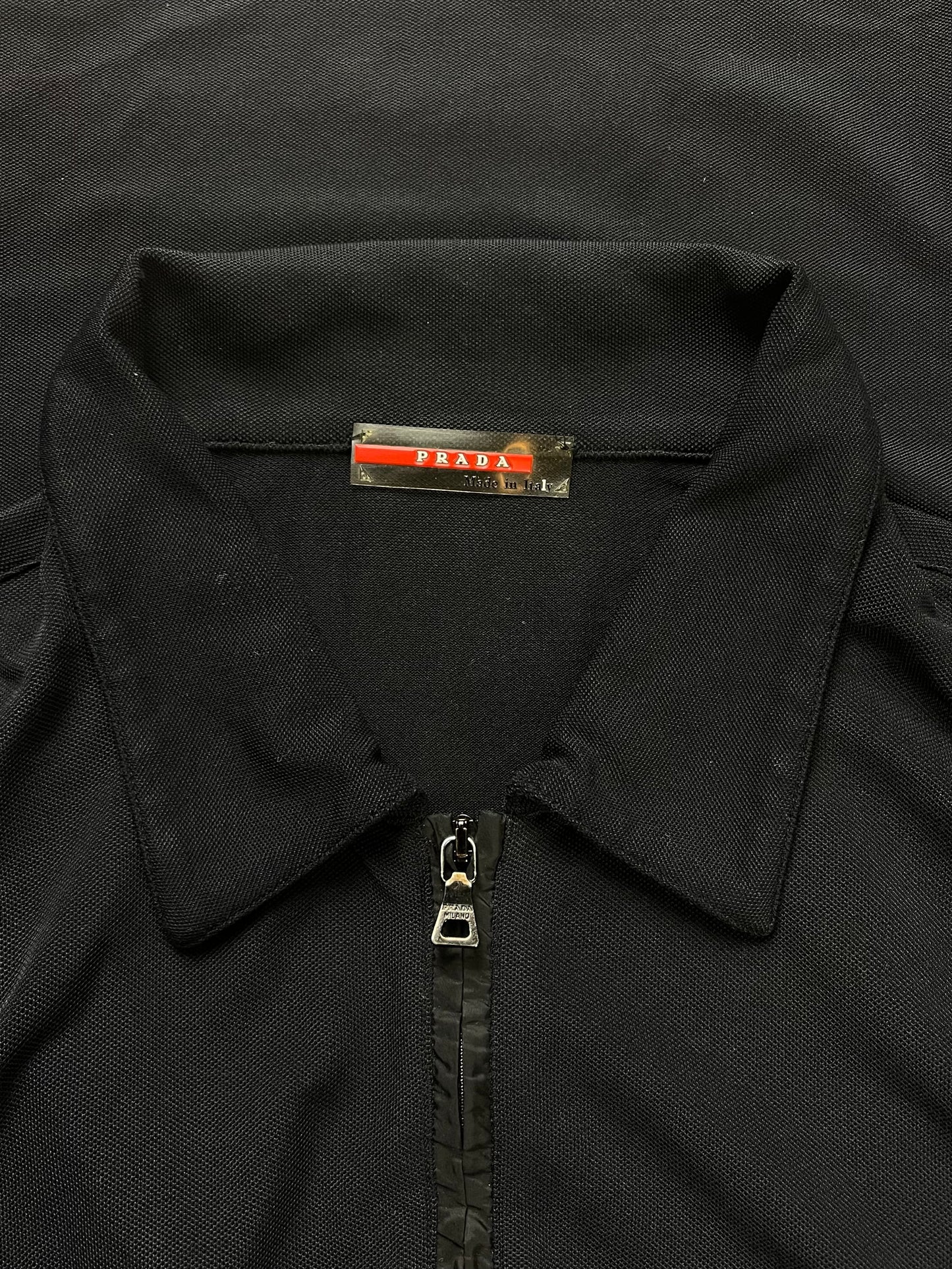 Vintage Prada Sport Linea Rossa Quarter Zip Logo Polo