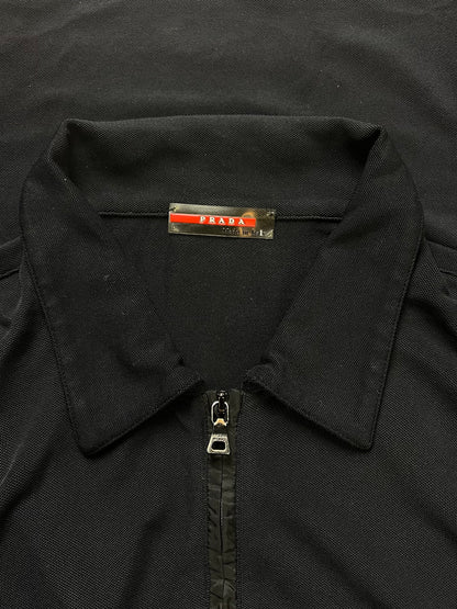 Vintage Prada Sport Linea Rossa Quarter Zip Logo Polo
