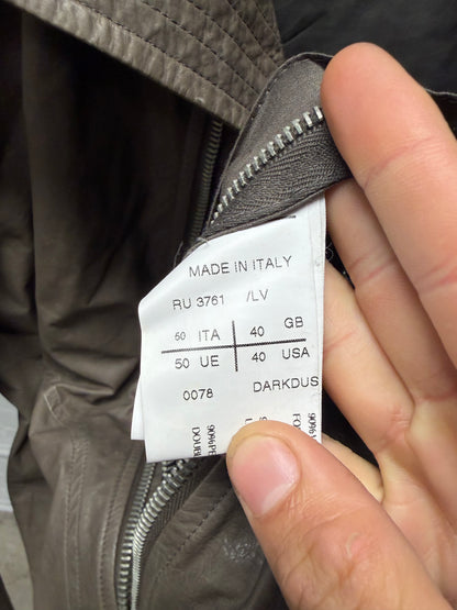 Rick Owens 0&M era Dark Dust Lambskin Leather High-Neck
Leather Jacket