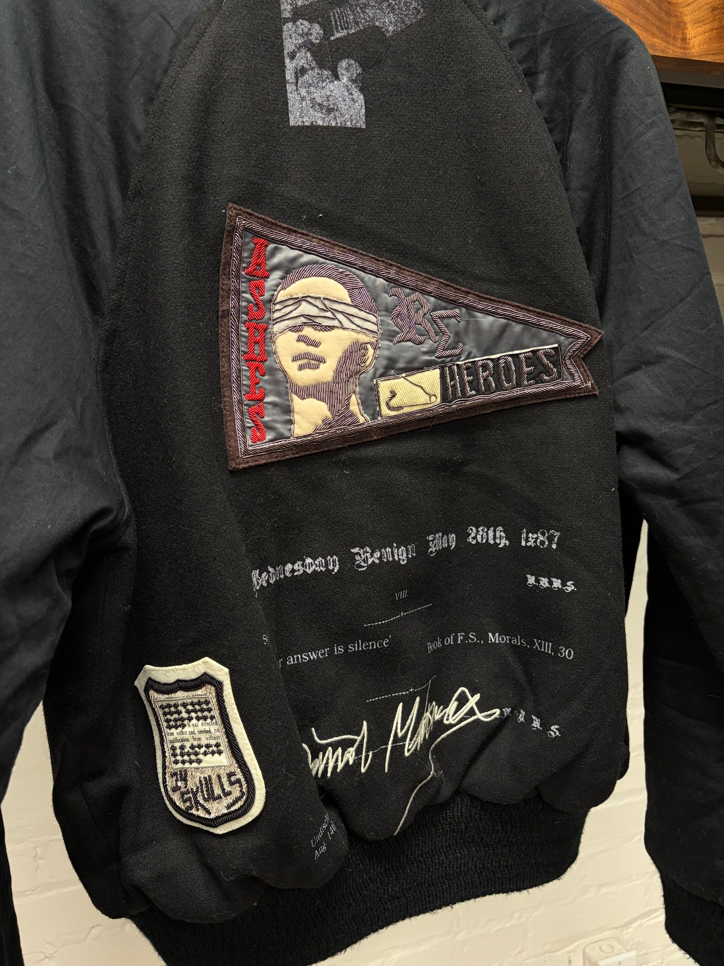 AW2006 RAF by Raf Simons Patchwork Bomber Jacket