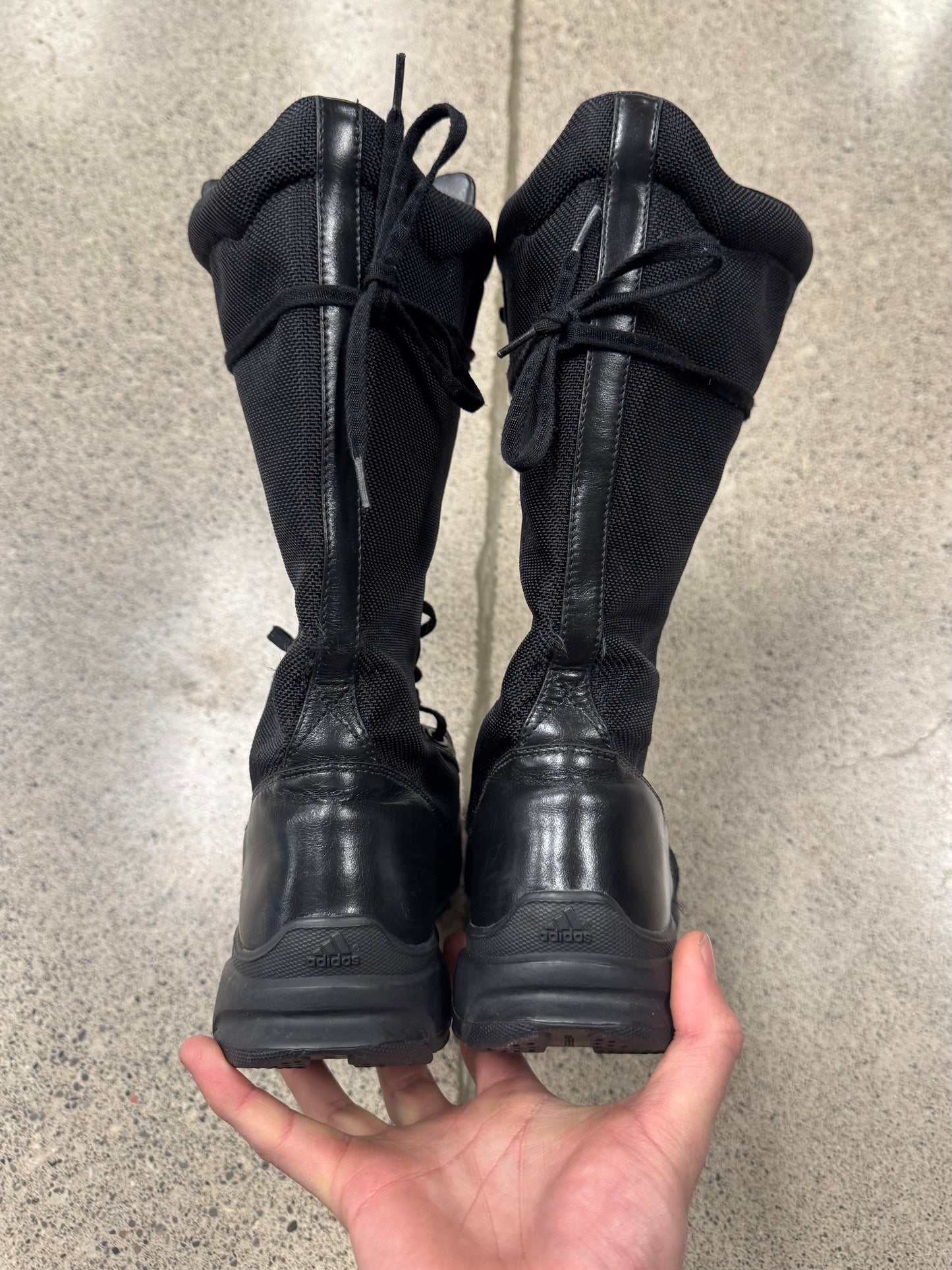 Yohji Yamamoto x Adidas Black Combat Boots