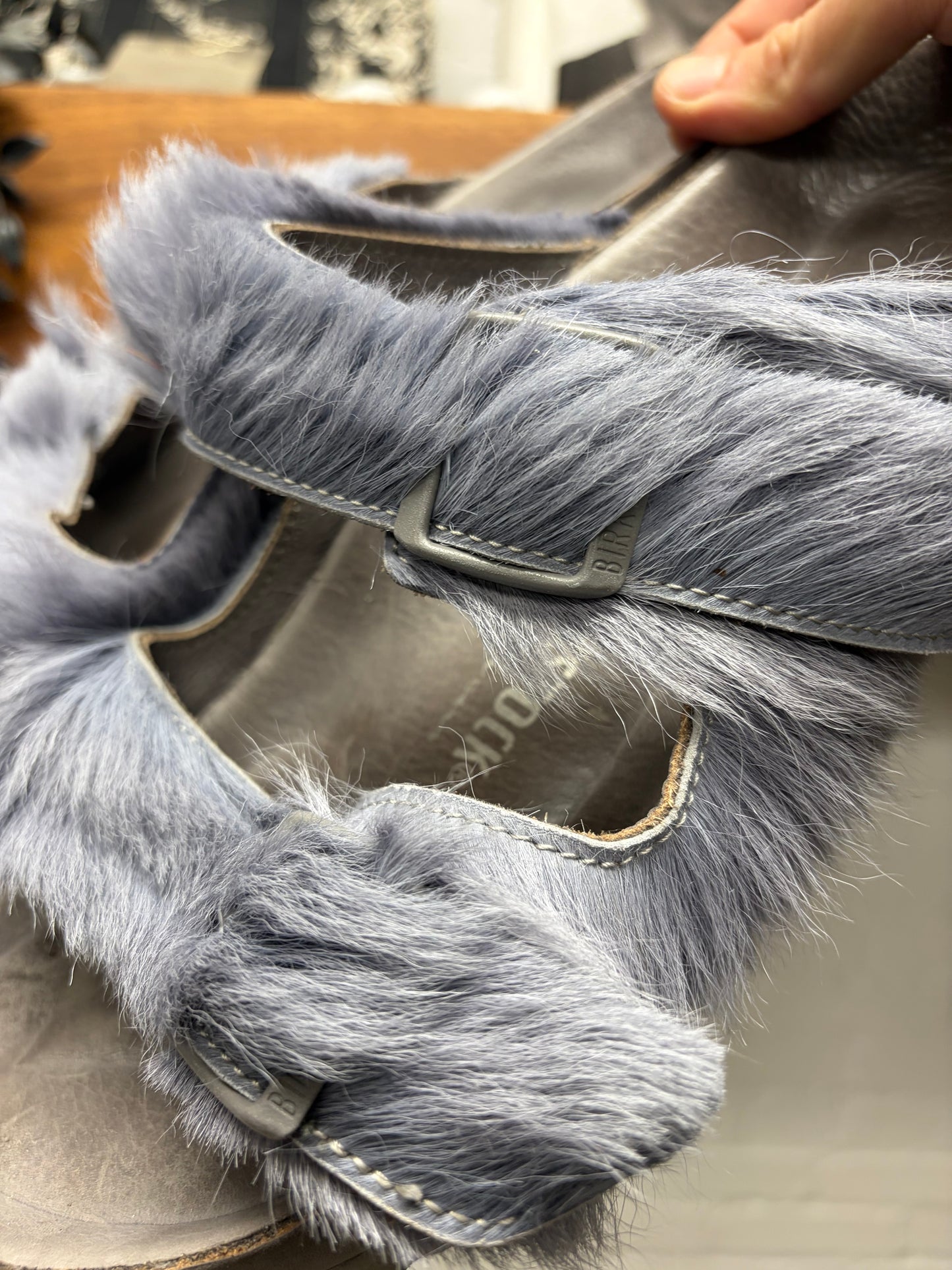 Rick Owens x Birkenstock ‘Arizona’ Pony Hair Sandals