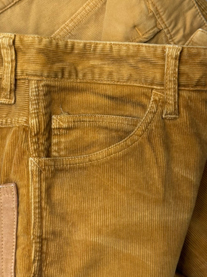 Isamu Katayama ‘Backlash’ Faded Yellow Corduroy Flares