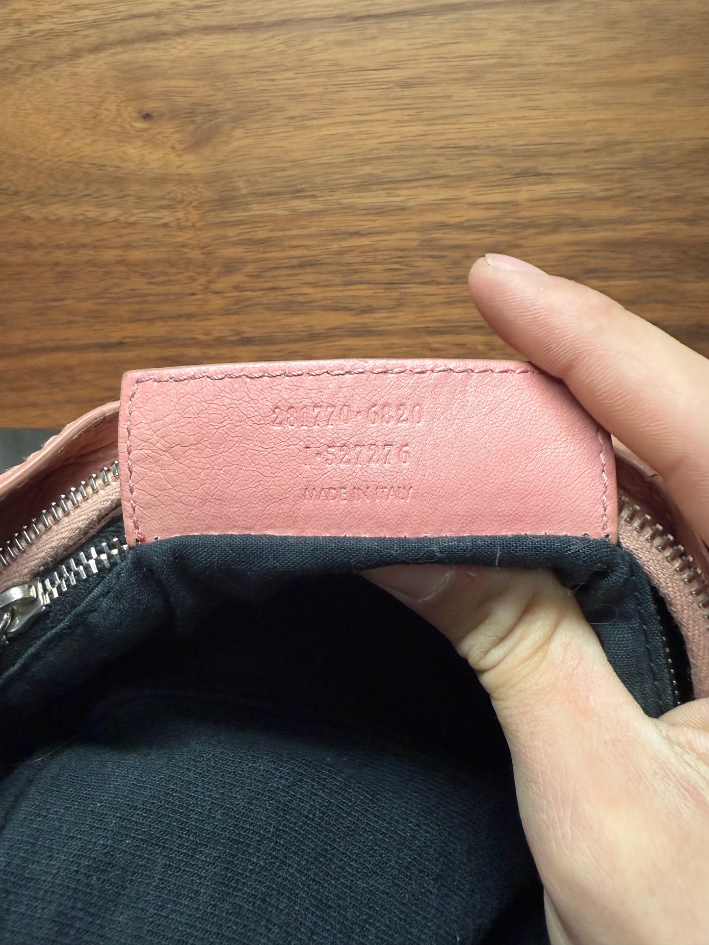 Balenciaga Baby Pink Leather/Silver Hardware ‘City’ Bag