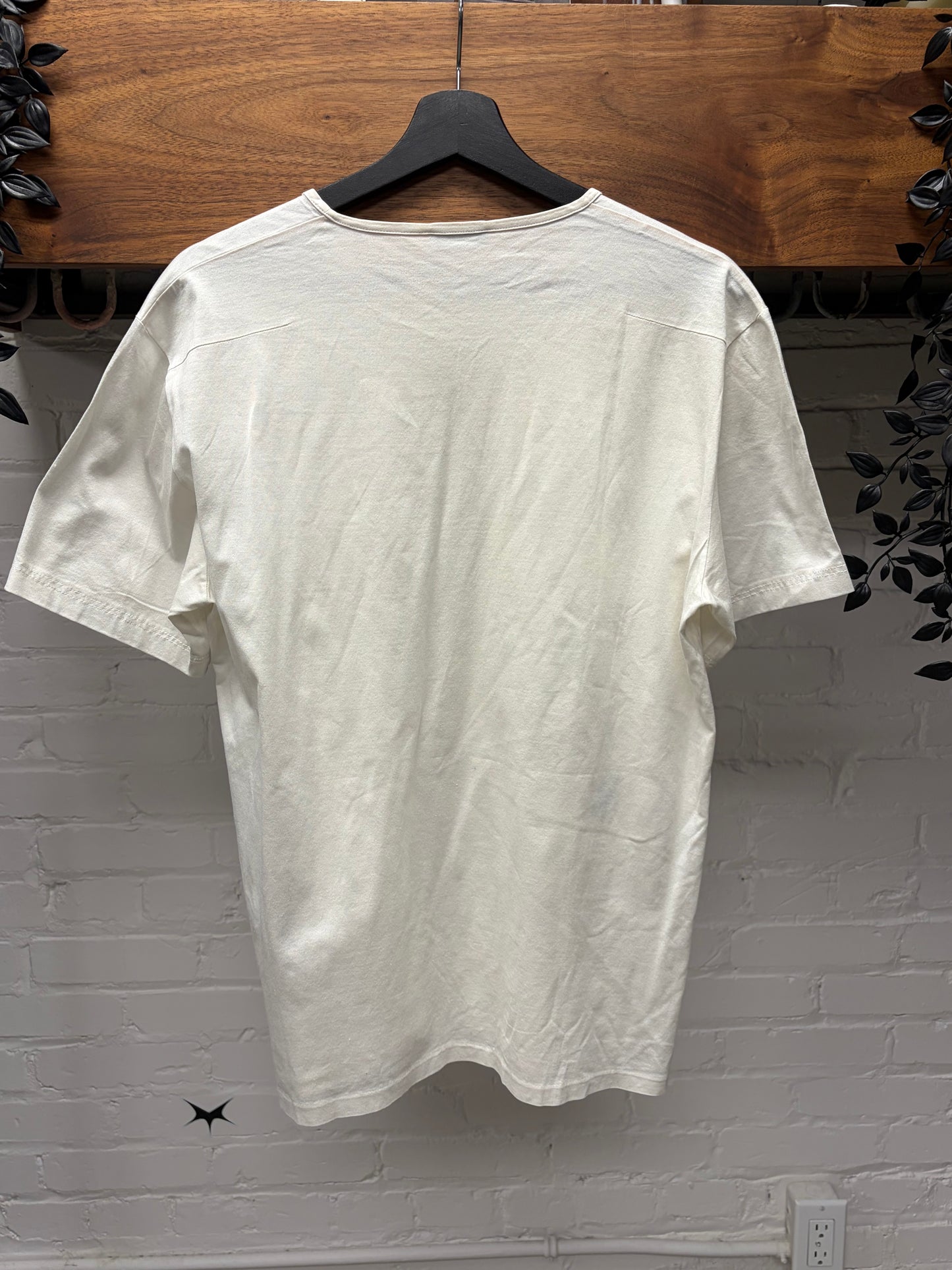 AW2002 Dior Homme by Hedi Slimane ‘Reflexion’ Embroidered Crest White T-Shirt
