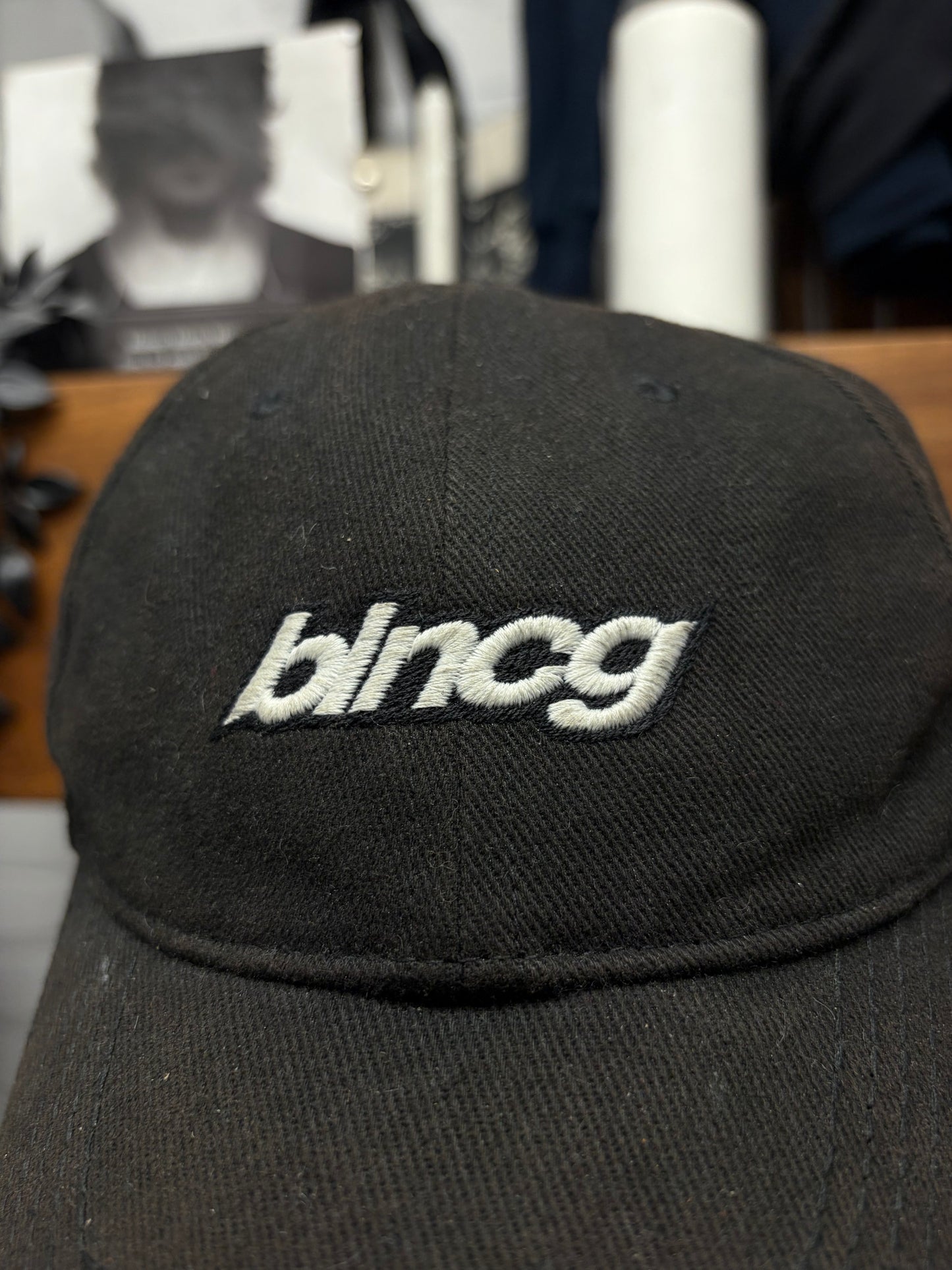 Balenciaga ‘Speed Logo’ Sun-Faded Black Baseball Hat