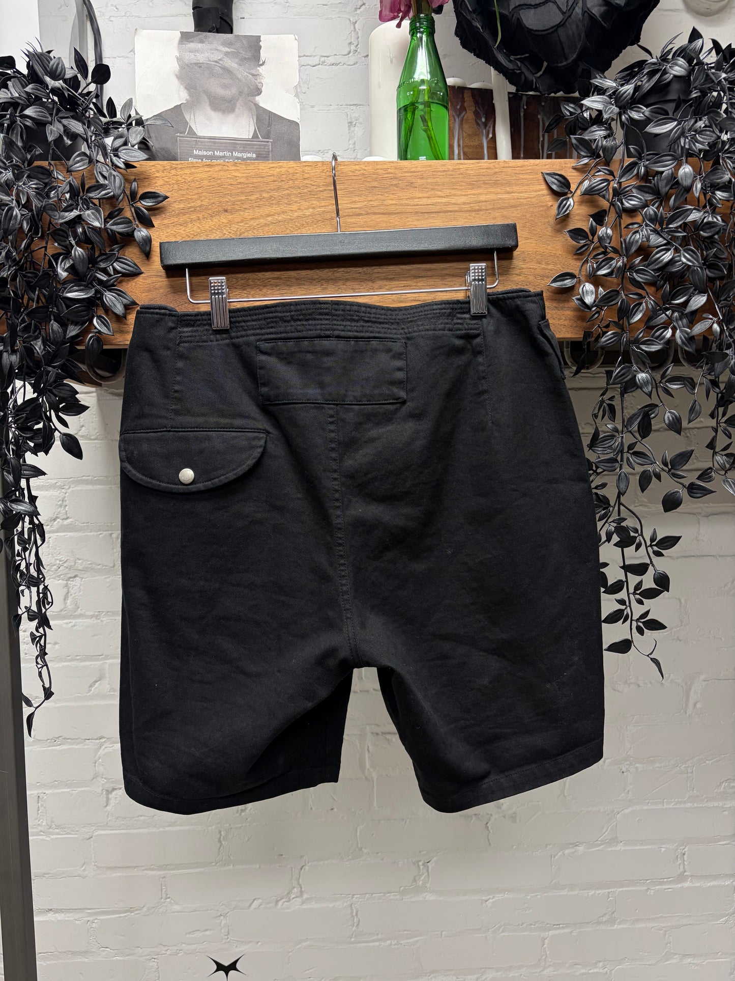 2018 Saint Laurent Black Cotton Shorts
