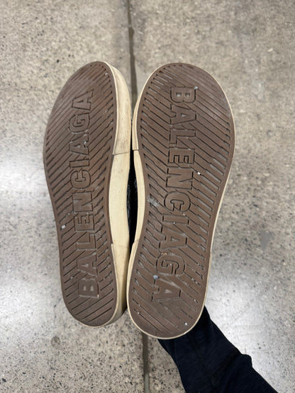 SS2022 Balenciaga ‘Paris’ Leather Low Top Skate Sneakers