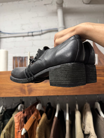 Guidi 9082 Full Grain Horse Leather Square Toe Derbys