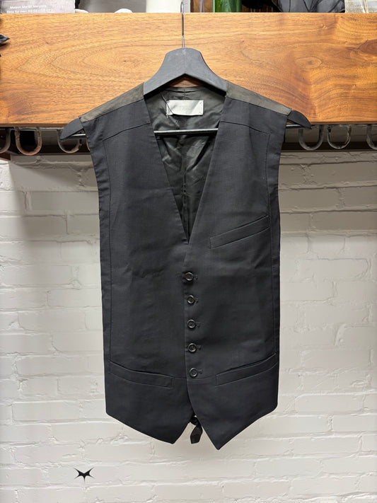SS2008 Dior by Kris Van Assche Black Wool ‘Gilet’ Vest