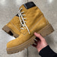 Vetements ‘Timberland’ Tan Suede Combat Boots