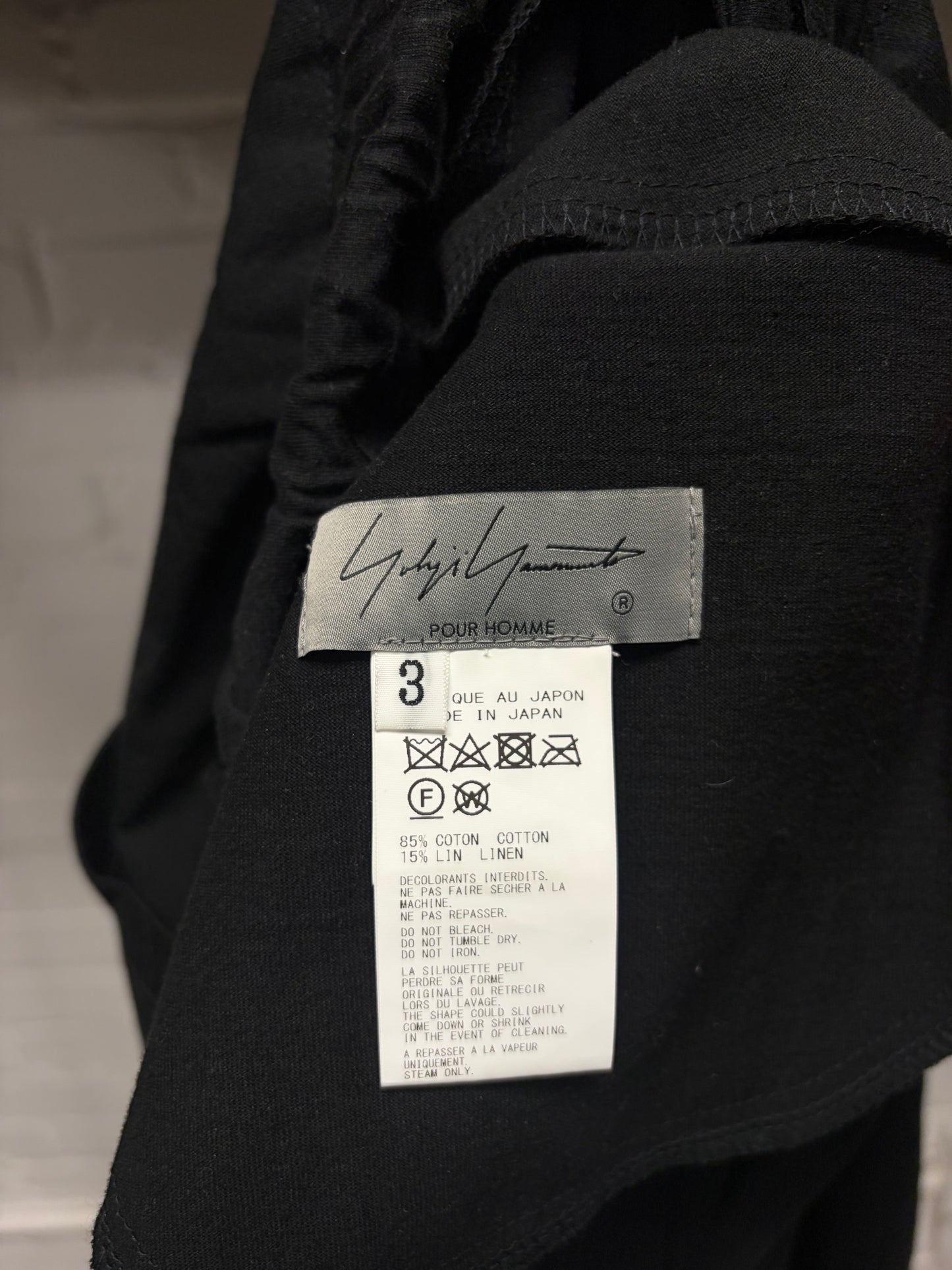 Yohji Yamamoto Pour Homme Mainline Wide Leg 3/4 Length Shorts