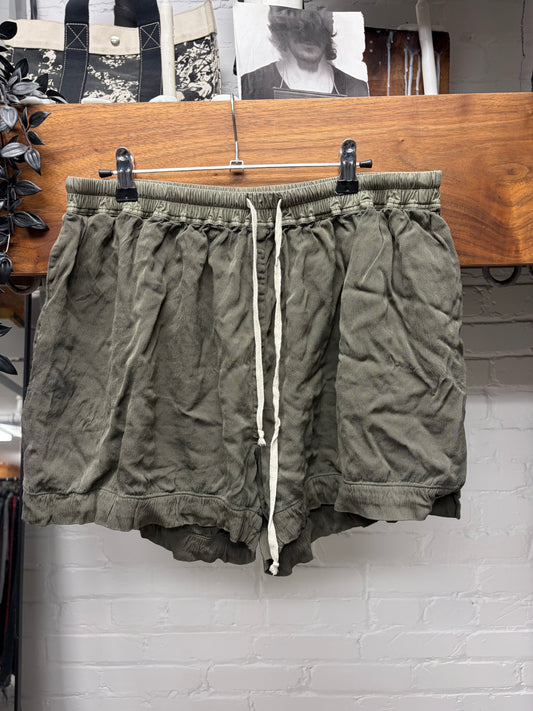 SS2016 Rick Owens ‘Cyclops’ Palm Brown Drawstring Shorts