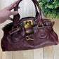 Chloe ‘Paddington’ Oxblood Red Leather Lock & Key Shoulder/Top Handle Bag