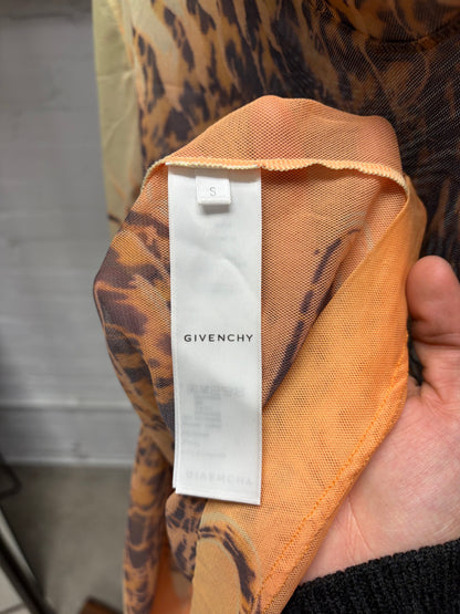 AW2021 Givenchy by Matthew Williams ‘Marble Sun’ Mesh Long Sleeve Shirt