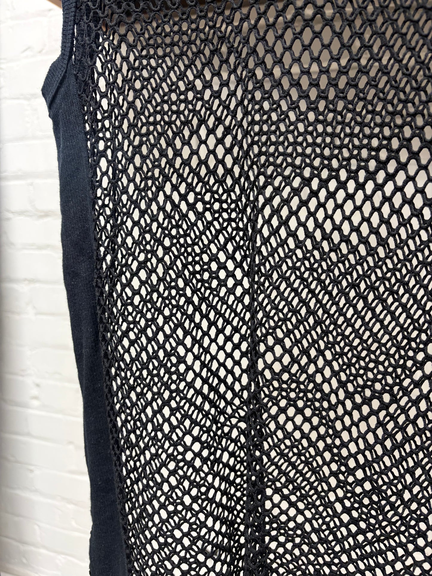 Dolce & Gabbana ‘Fishnet’ Black Mesh Tank Top