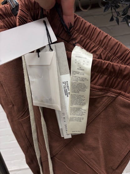 AW2022 Rick Owens ‘Strobe’ Pentagram Drawstring Sweatpants