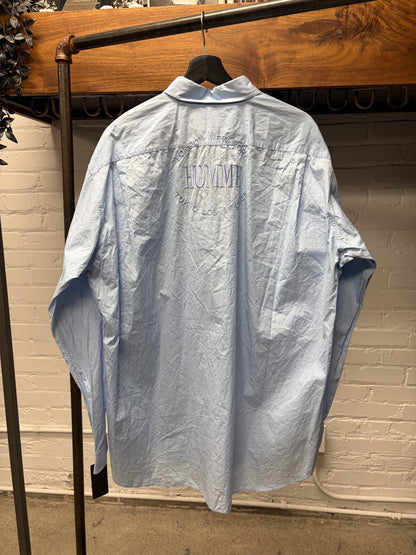 2017 Balenciaga ‘Homme’ Embroidered Back Button Down Shirt