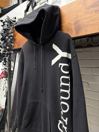 Yohji Yamamoto ‘Ground Y’ Logo Black Pullover Hoodie