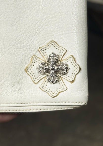 Chrome Hearts ‘Lucky Patch’ Filigree Plus Cross Leather Wallet