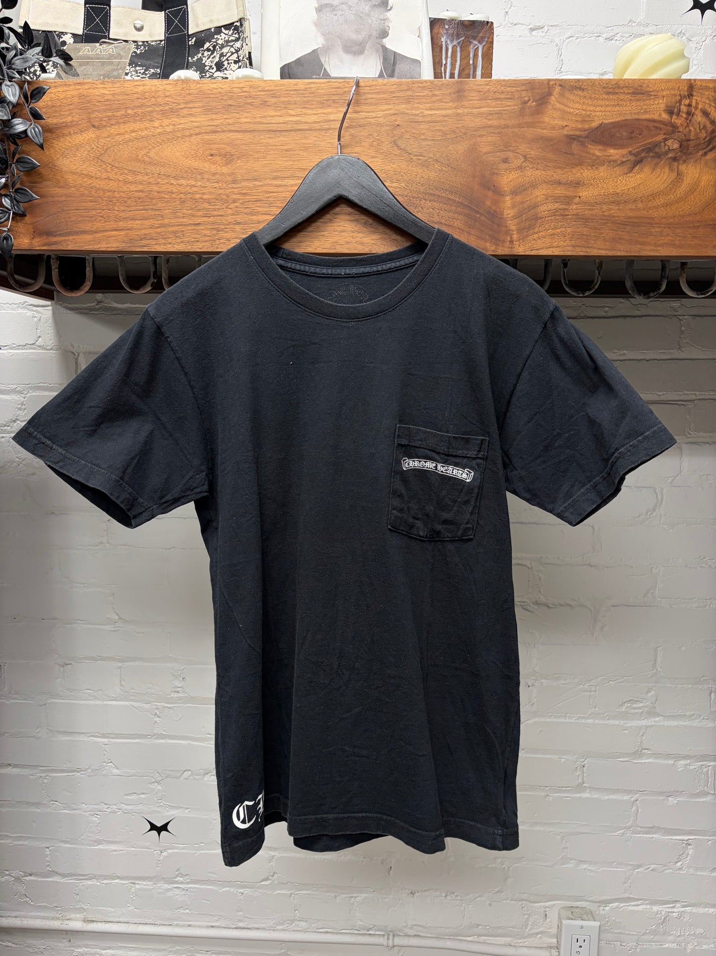 Chrome Hearts ‘Star Cross Logo’ Black Graphic T-Shirt