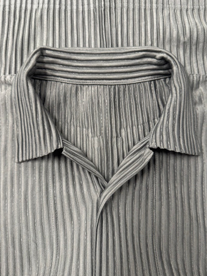 Issey Miyake ‘Homme Plisse’ Pleated Button Snap Jacket