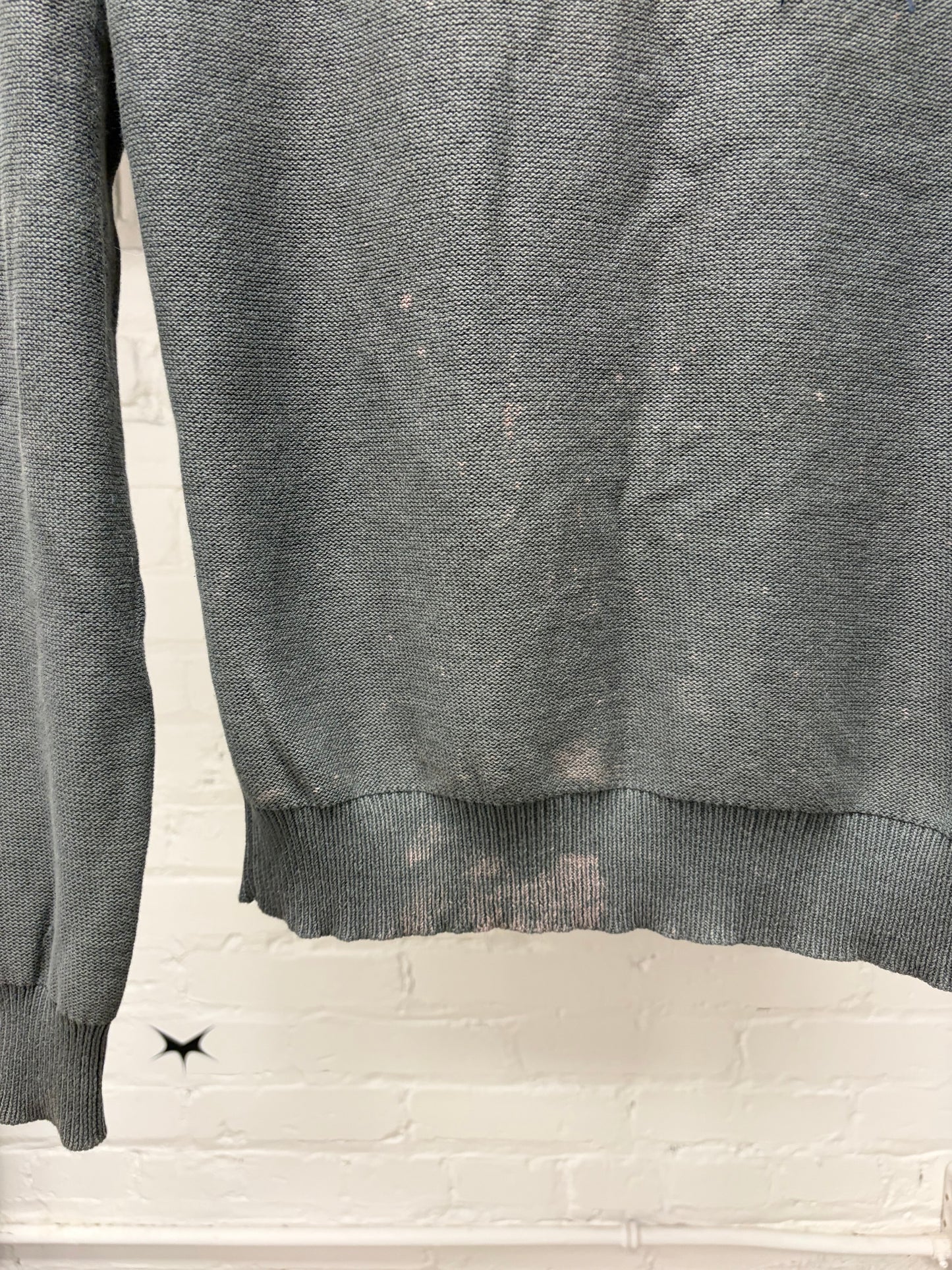 SS2006 Maison Martin Margiela ‘Help’ Distressed Grey Knitted Sweater