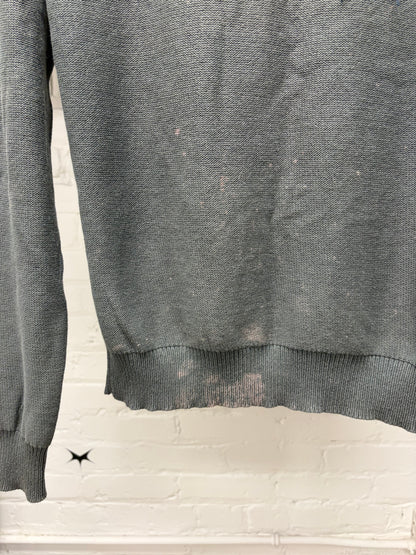SS2006 Maison Martin Margiela ‘Help’ Distressed Grey Knitted Sweater