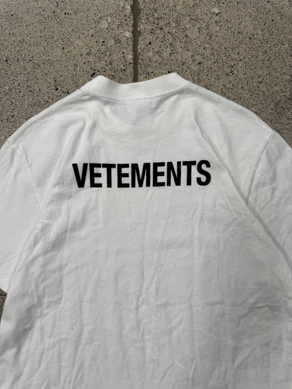 AW2018 Vetements ‘Staff’ Logo T-Shirt