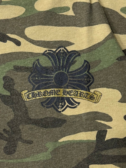 Chrome Hearts Camo Horseshoe Logo Single Stitch T-Shirt