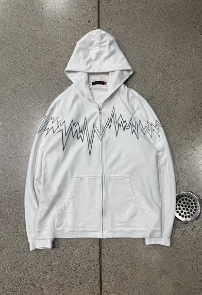 SS2006 Undercover ‘Klaus’ Soundwaves Zip Up Hoodie