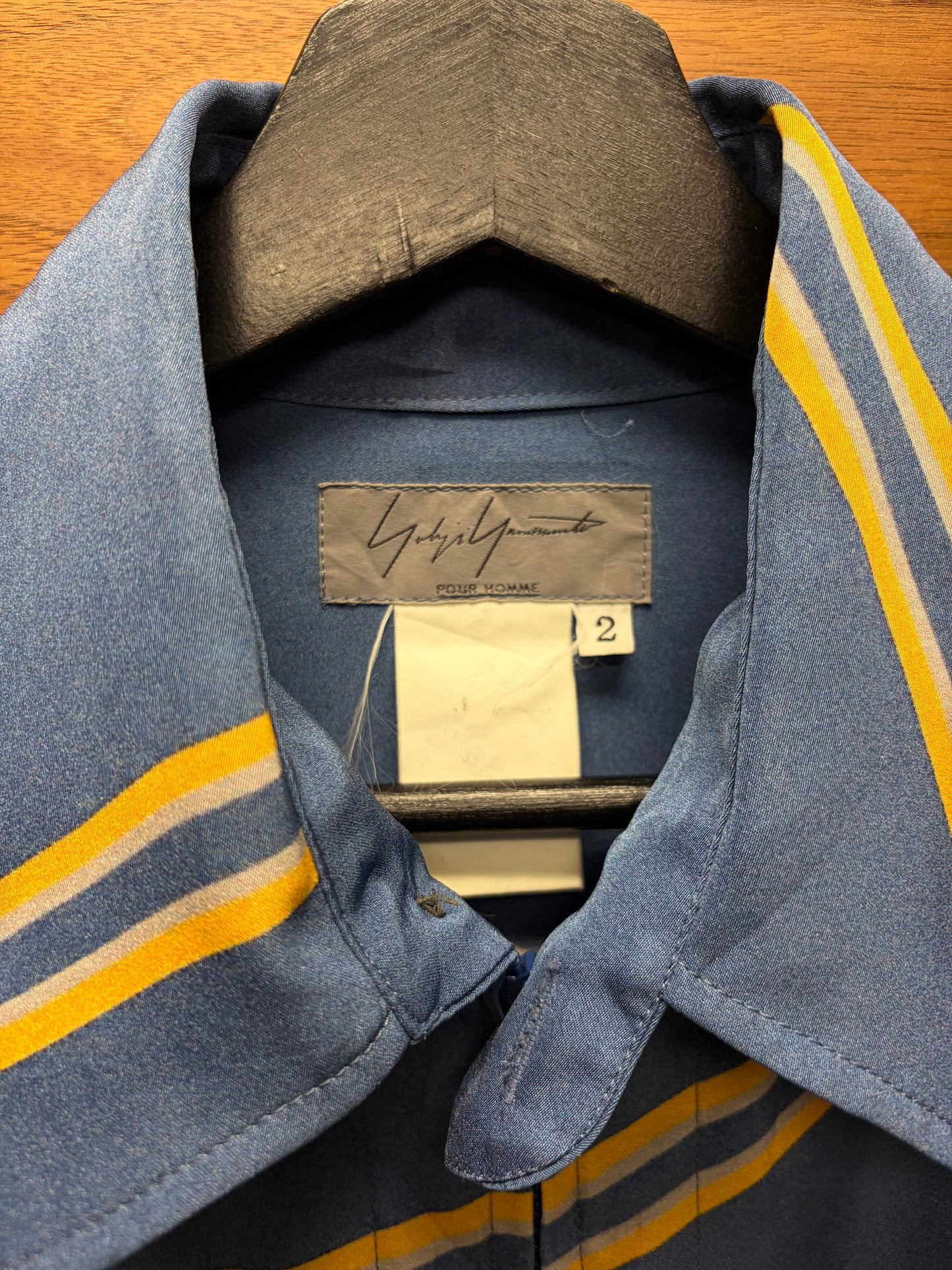 AW2001 Yohji Yamamoto Pour Homme ‘Pin-Up Girl’ Concertina Zip-Up Collared Shirt