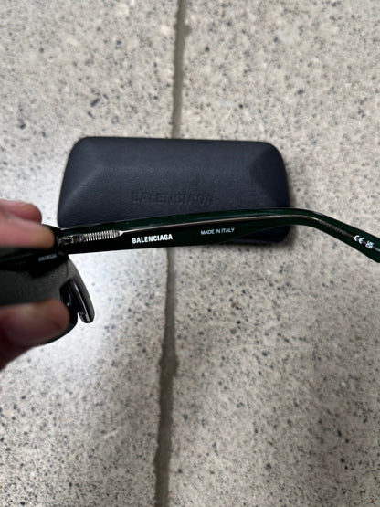 Balenciaga Green ‘Cat Eye’ Shape Sunglasses