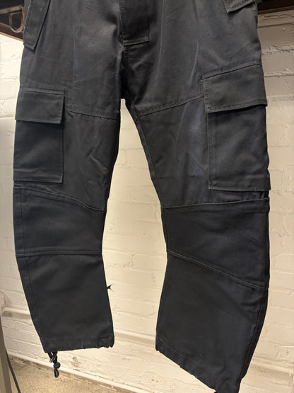 Pre AW2019 Bottega Veneta Black ‘J-Cut’ Heavyweight Cargo Pants