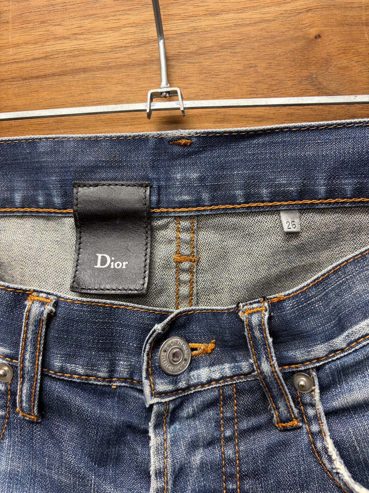 SS2008 Dior Homme ‘Under my Car’ Dark Washed Blue ‘Unaltered’ Skinny Jeans