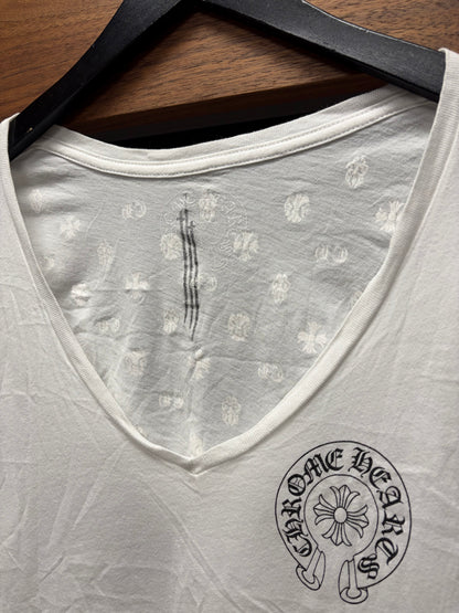 Chrome Hearts ‘RS3’ Scoop Neck Women’s White Graphic T-Shirt