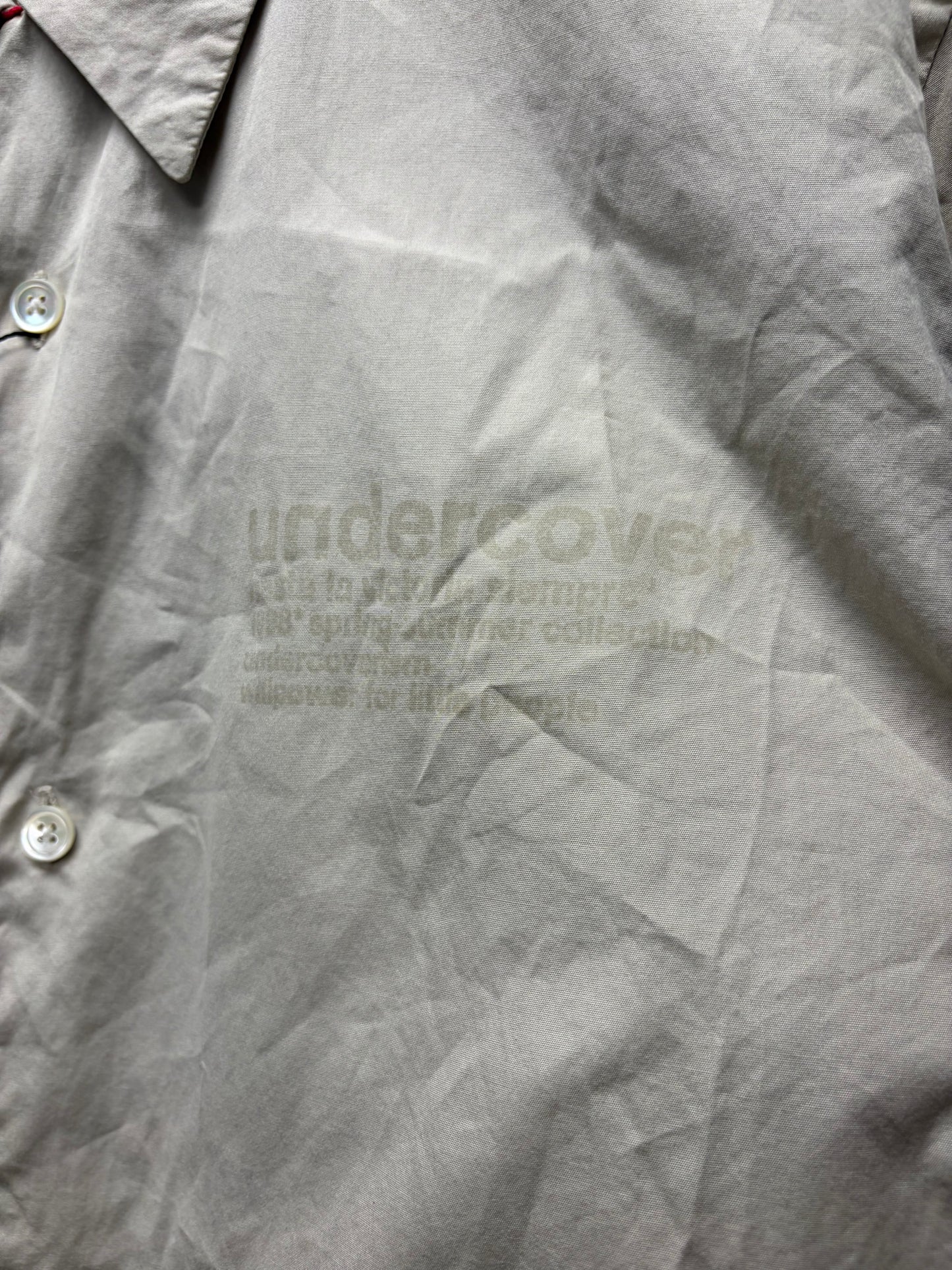 SS1998 Undercover ‘Rope Finish’ Camp Collar Shirt