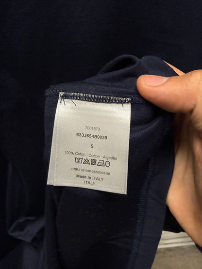 Dior Homme ‘Bee’ Embroidered Logo Navy/White T-Shirt