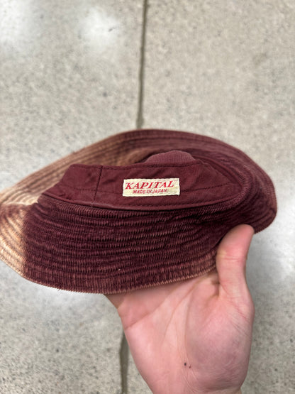 Kapital Sun-Faded Red Corduroy Bucket Hat