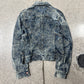 SS2007 Issey Miyake ‘Rose’ Jacquard Embroidered Denim Jacket