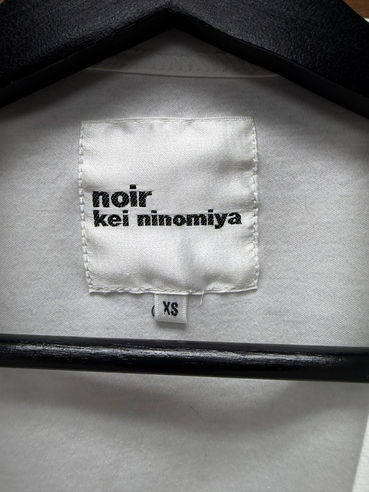 2015 Comme Des Garçons by Noir Kei Ninomaya White ‘Corset’ Cotton Tank Top