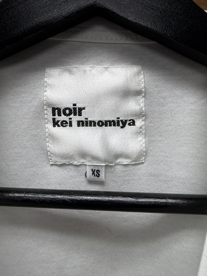 2015 Comme Des Garçons by Noir Kei Ninomaya White ‘Corset’ Cotton Tank Top