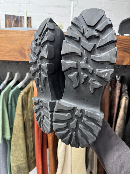 Rick Owens ‘Tractor’ Platform Sole Leather Derbies