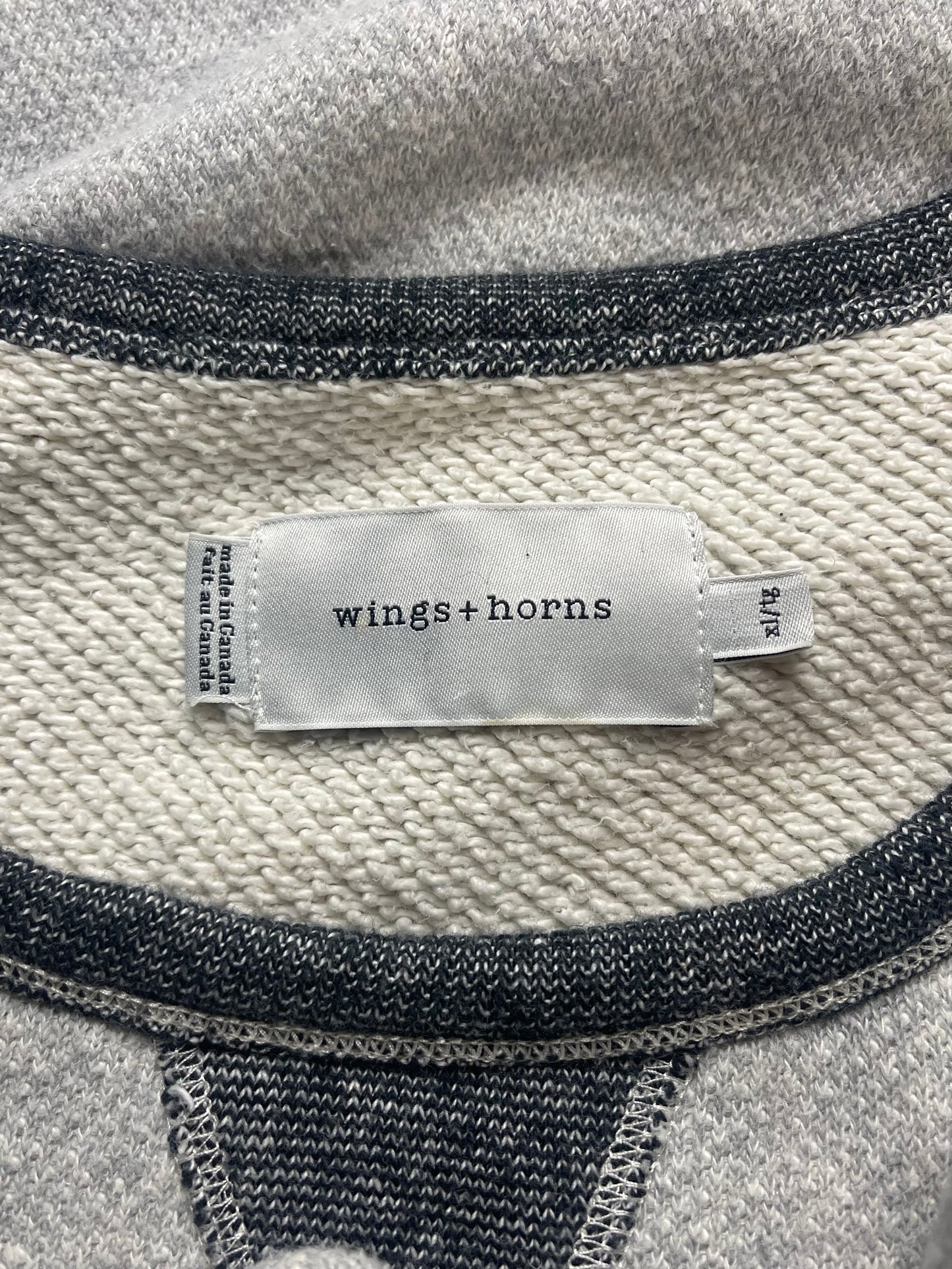 Wings + Horns Inside Out Heavyweight Cotton Sweatshirt