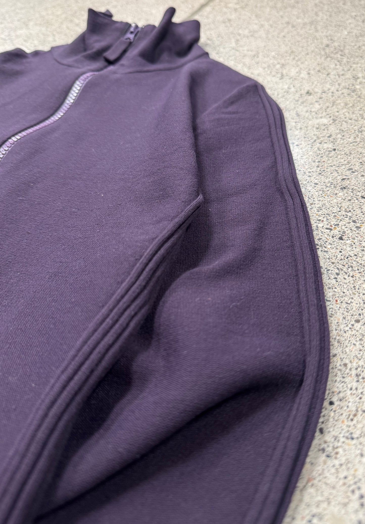Jean Paul Gaultier Ribbed Purple Track Jacket