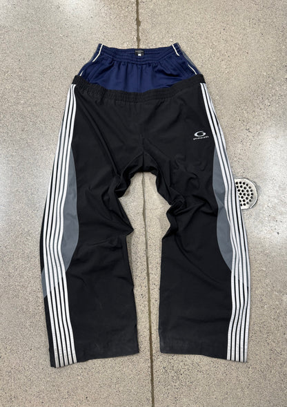 AW2024 Balenciaga ‘Cut Up’ Double Waist Wide Leg Track Pants