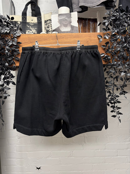 Rick Owens Black Drawstring ‘Boxer’ Cotton Sweat Shorts